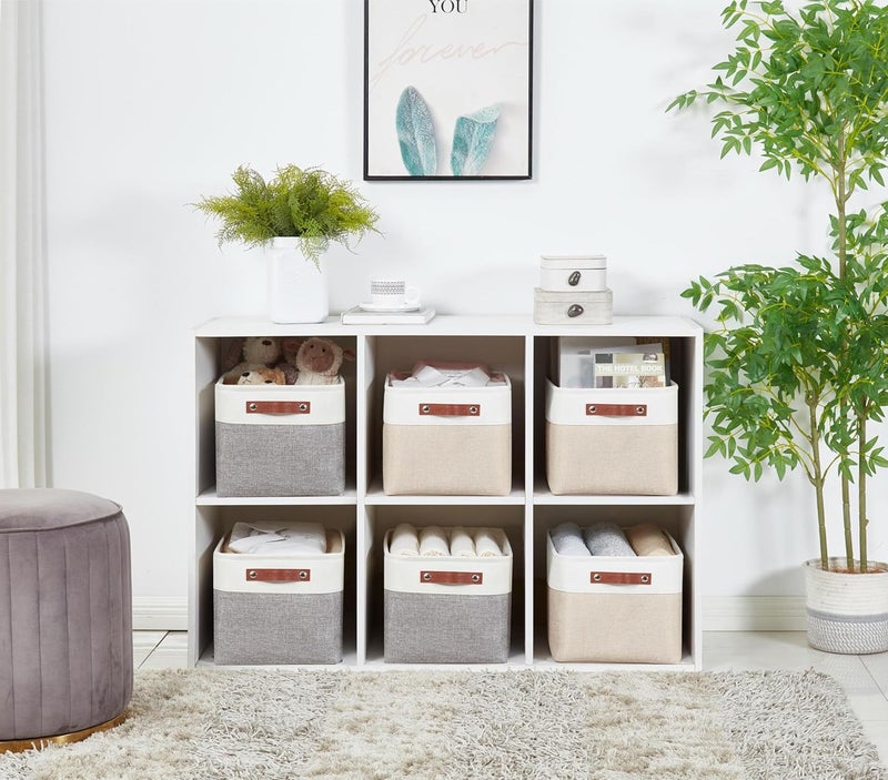 DECOMOMO Large Fabric Storage Bins - Set of 3 - Image 5